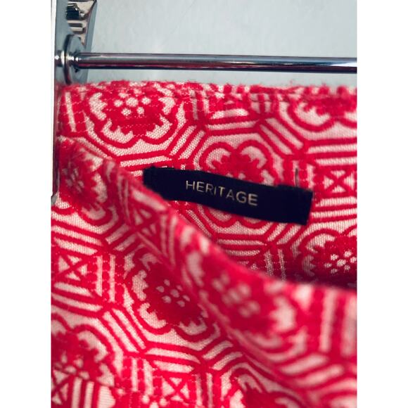 Talbots Heritage Pants Red and White 14 - Picture 5 of 9